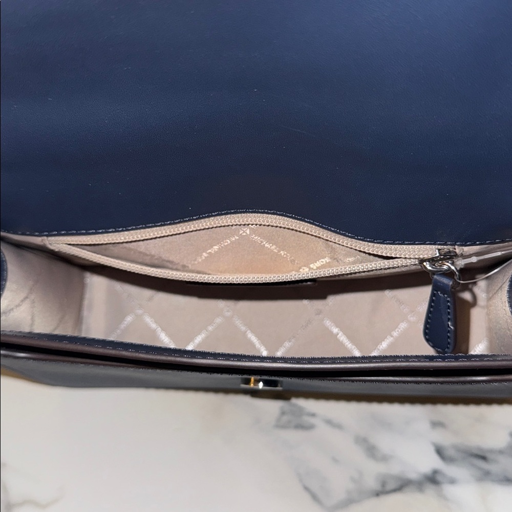 Michael Kors Dark Blue Satchel crossbody-NWOT - Picture 5 of 5